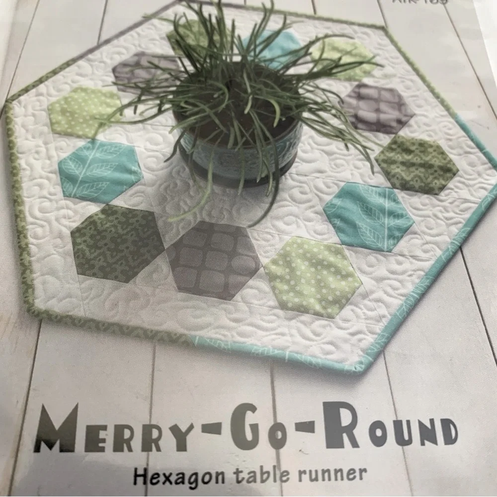 Sewing Room Quilt Pattern & Merry-Go-Round Table Runner Pattern Lot of 2 NWT